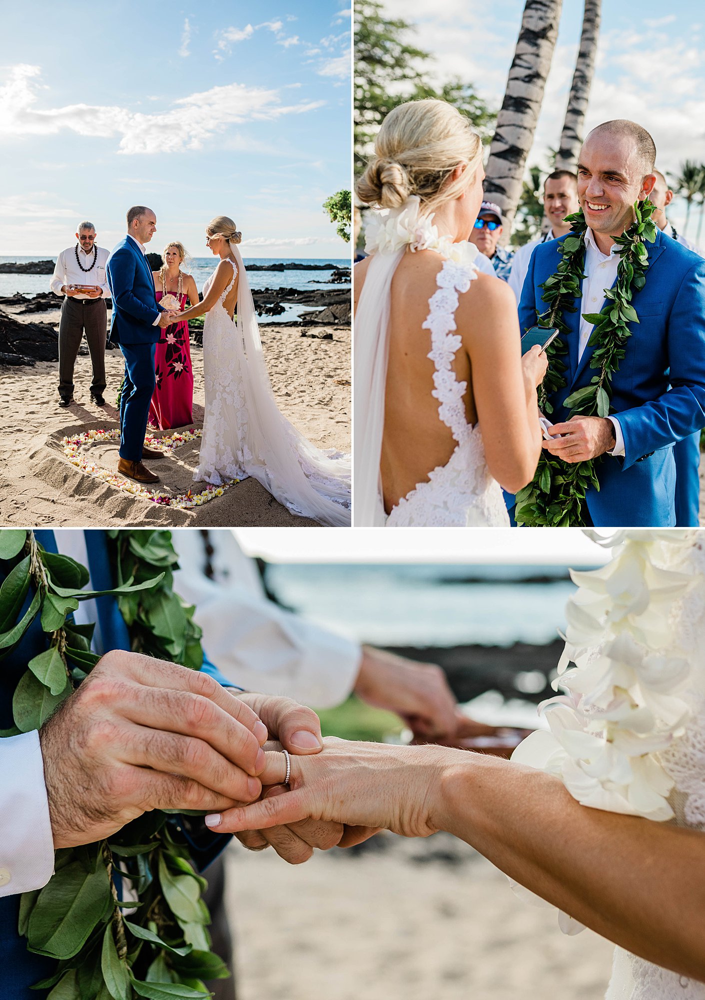 Kikaua Point Beach Wedding