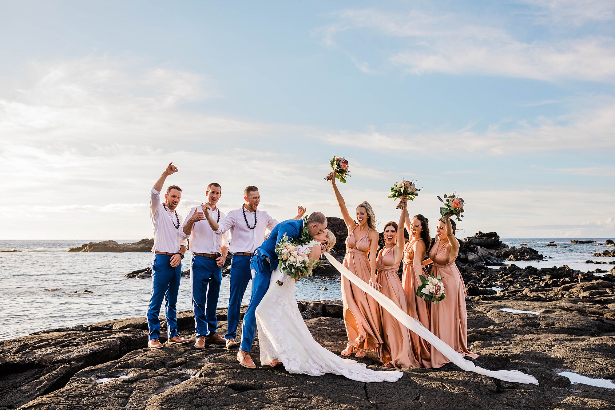 Kikaua Point Beach Wedding