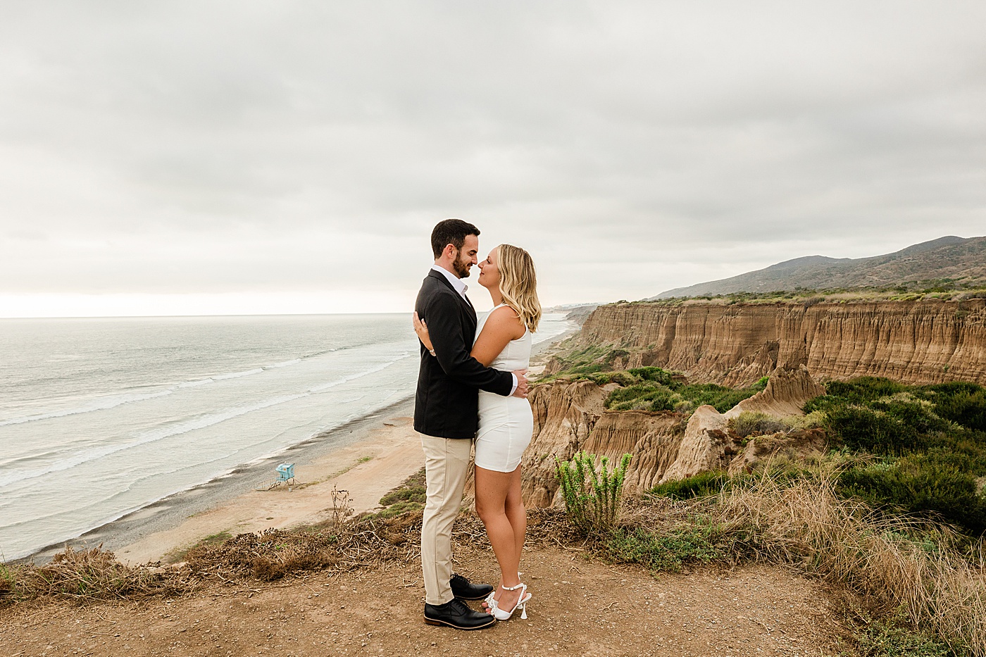 san clemente engagement photos with couple