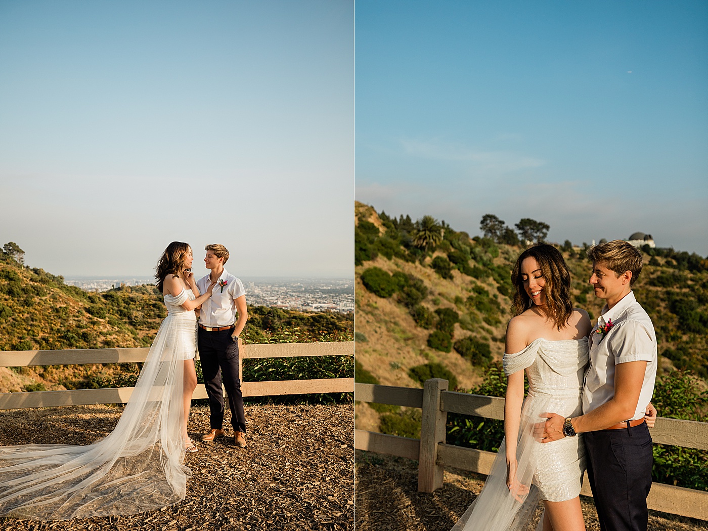 Griffith Observatory elopement photos.