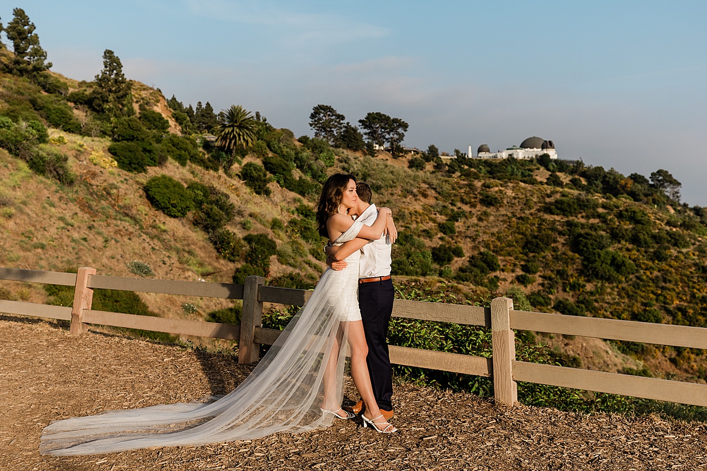 Elopement at the Griffith Observatory in LA.