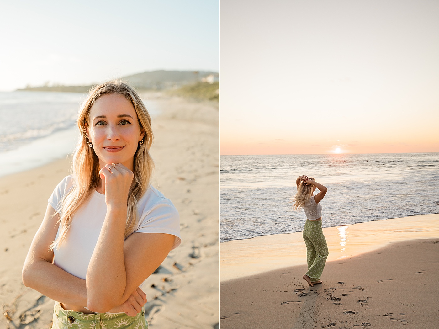 Los Angeles personal branding photos at the beach.