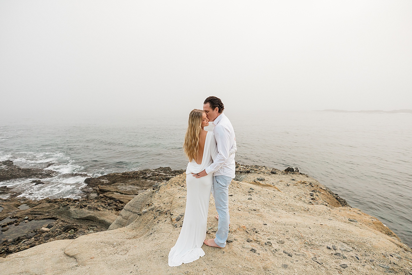 Bride and groom SoCal beach elopement.