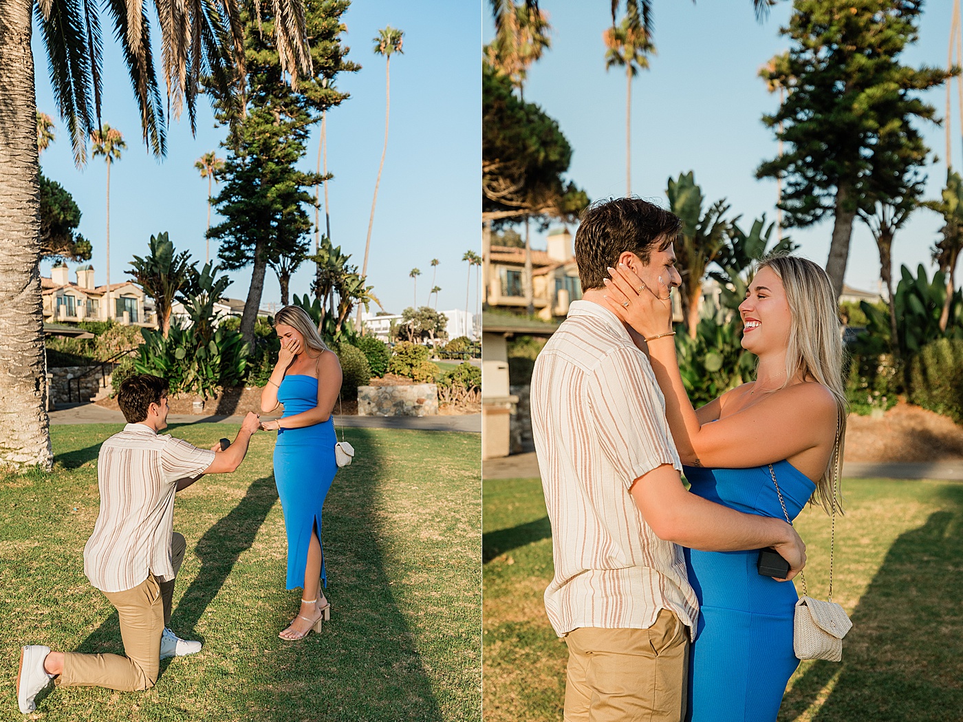 Proposal at Heisler Park in Laguna Beach.