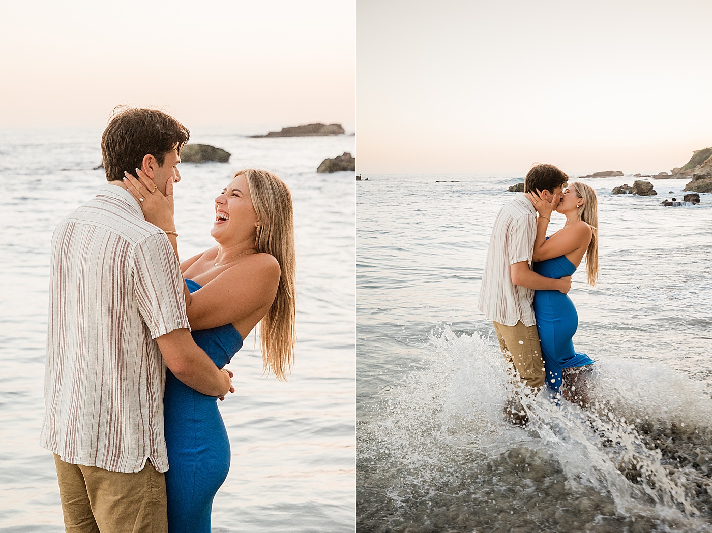 Heisler Park engagement photos.
