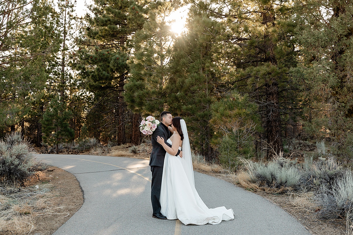 Big Bear elopement at Juniper Point Picnic Area.
