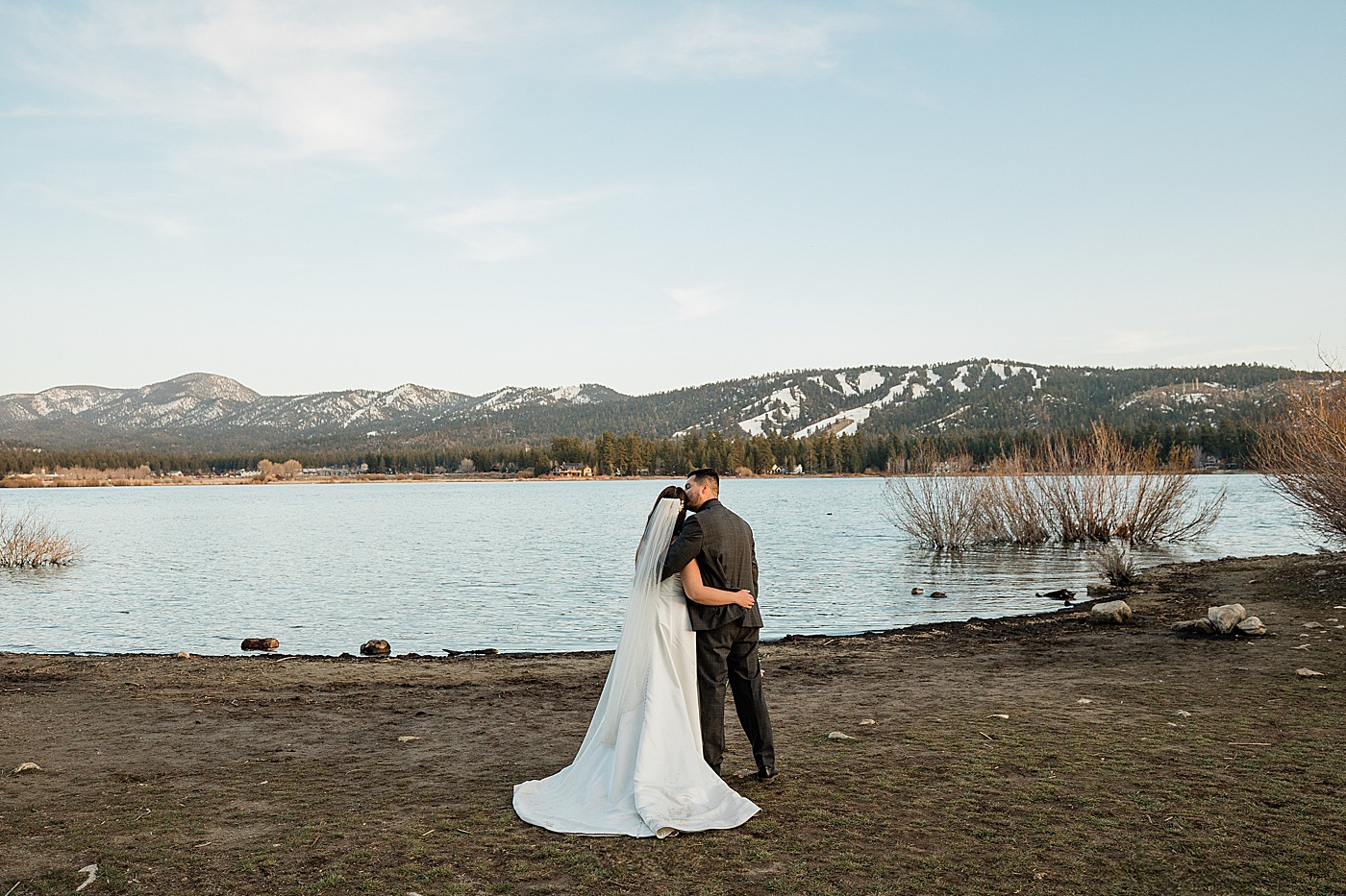 Big Bear Lake winter elopement