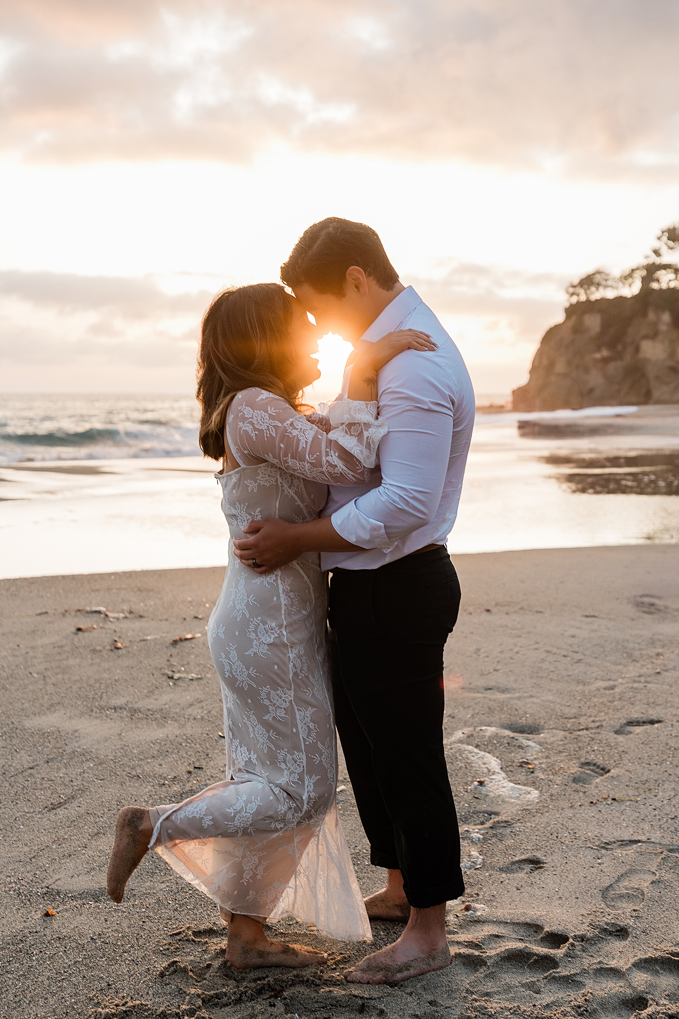 Bride and groom elopement in Laguna Beach.
