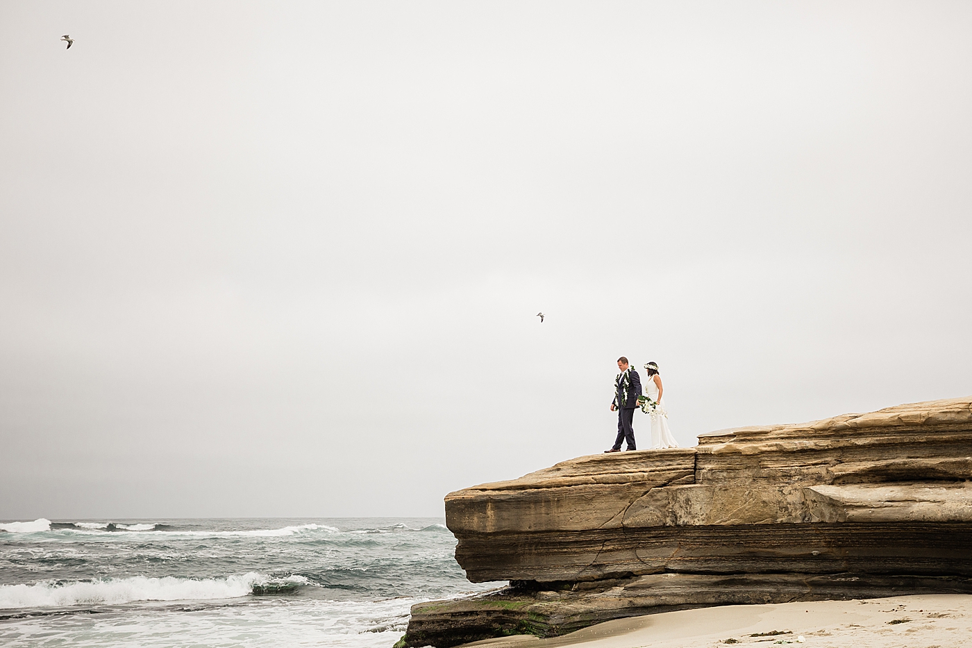 San Diego elopement at La Jolla cove.